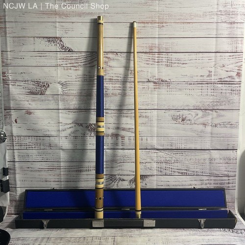 Custom blue linen wrap - linen, handle