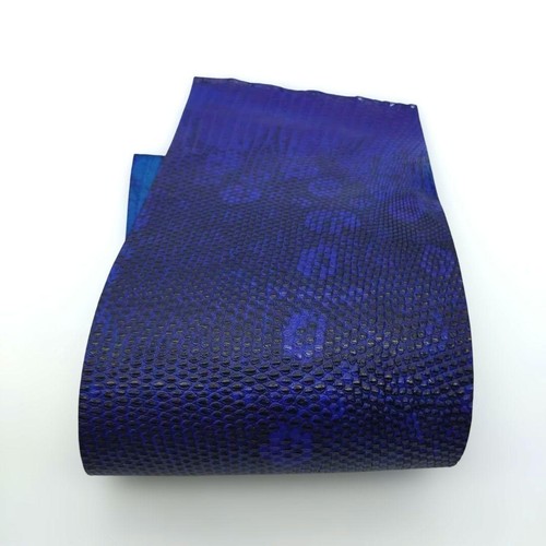Lizard leather cut blue - lizard,